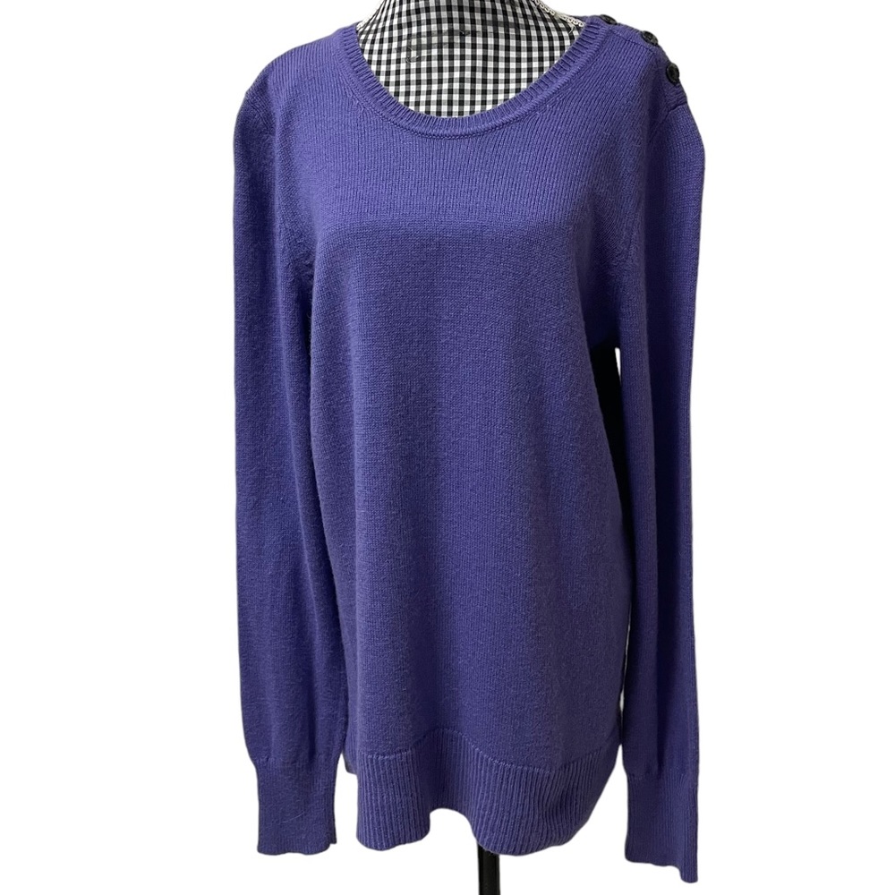 Gap Luxe Women’s Lilac Purple Long Sleeve Angora Rabbit Hair Sweater Medium EUC